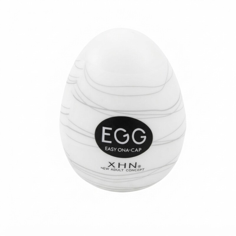 Мастурбатор яйце з рельєфом XHN THREAD Egg Easy Ona-Cap, білий, 6.8 х 5.2 см - Зображення 5