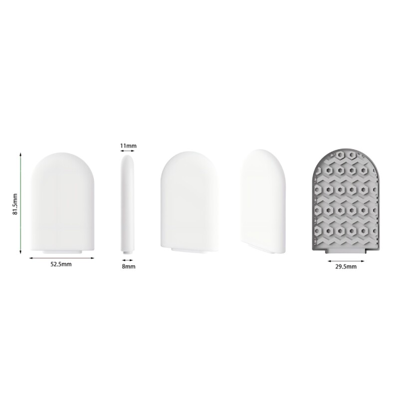 Міні мастурбатор DOU BAO HONEYCOMB Pocket Genius з рельєфом стільника, білий, 8.2 х 5.2 см - Зображення 7