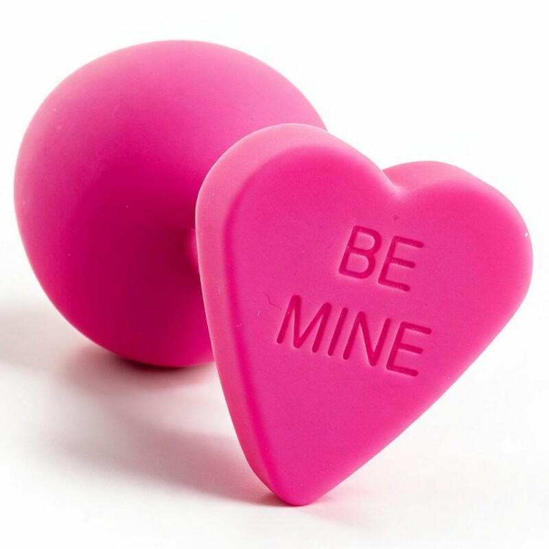 Анальна пробка ALUME, М, BE MINE, яскраво-рожева, 8.2 х 3.5 см - Зображення 2