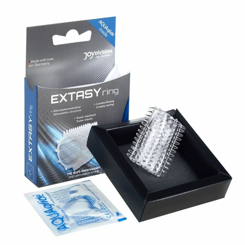 Насадка на пеніс Joy Division Extasy Ring з вусиками, прозора, 4.5 х 2.1 см - Изображение 3