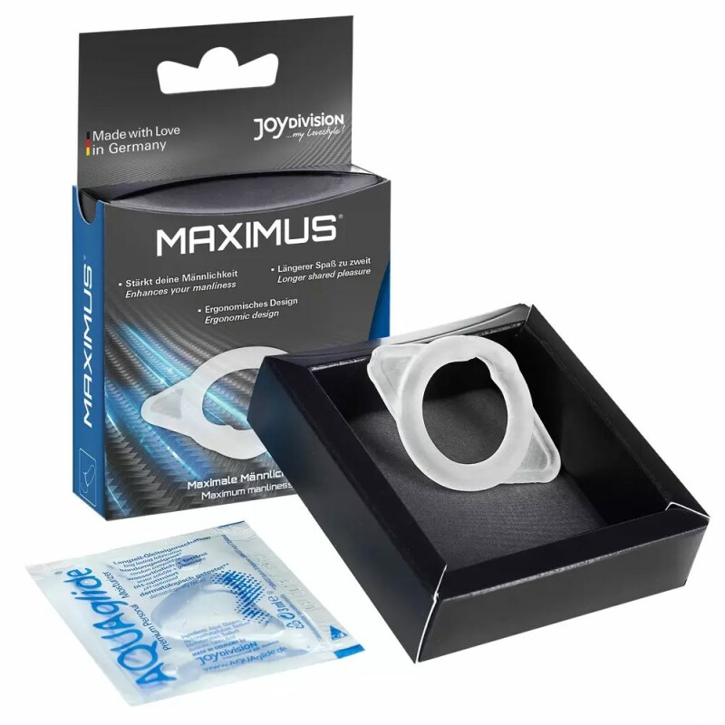 Ерекційне кільце Joy Division Maximus M прозоре, 2.3 см - Зображення 3