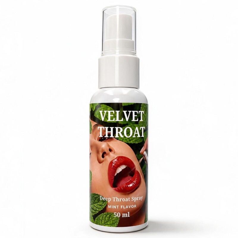 Спрей для глибокого мінету WOW Velvet Throat зі смаком м'яти, 50 мл - Изображение 1