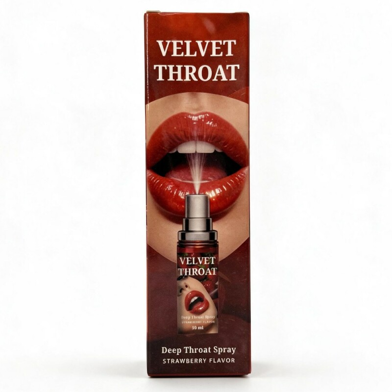 Спрей для глибокого мінету WOW Velvet Throat зі смаком полуниці, 50 мл - Изображение 2