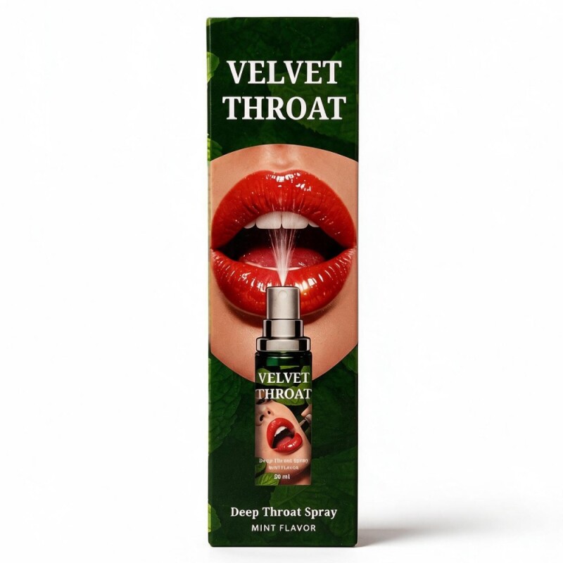 Спрей для глибокого мінету WOW Velvet Throat зі смаком м'яти, 50 мл - Изображение 2
