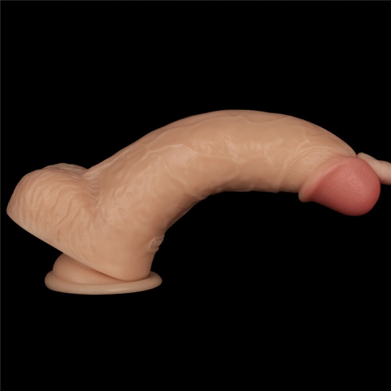 Вібратор реалістичний Lovetoy Power Basics Cock на присосці, бежевий, 23 х 5 см - Изображение 7