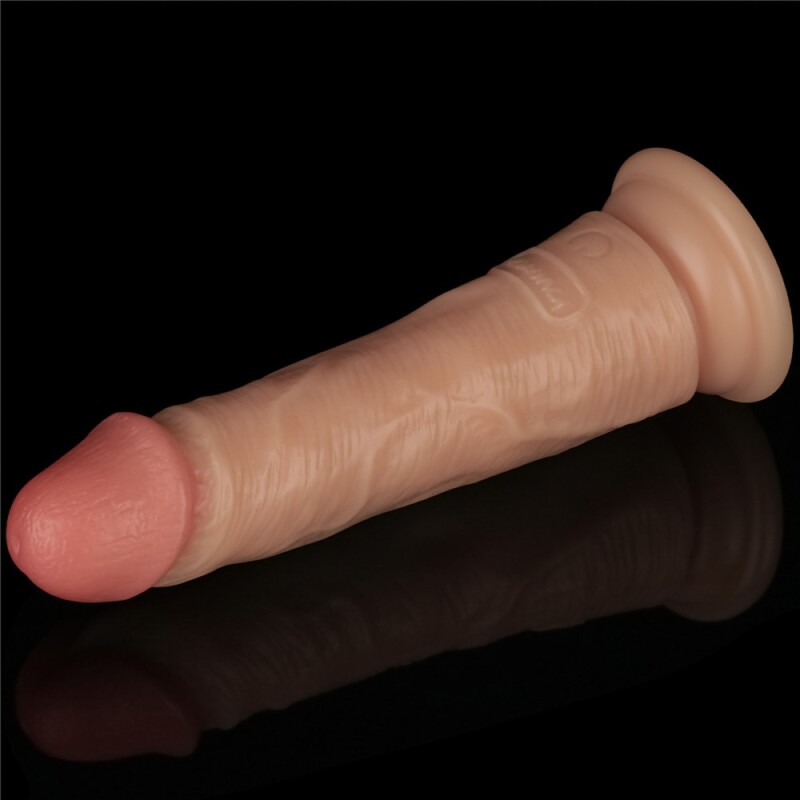 Вібратор реалістичний Lovetoy Power Basics Cock на присосці, бежевий, 18 х 4 см - Изображение 9