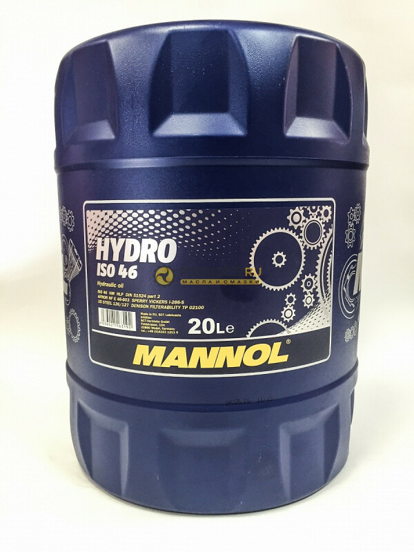 Гидравлическое масло Mannol Hydro ISO 46 20л - Зображення 1