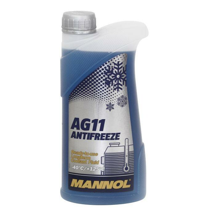 Охлаждающая жидкость Mannol Antifreeze AG 11 -40 голубой 1л - Зображення 1