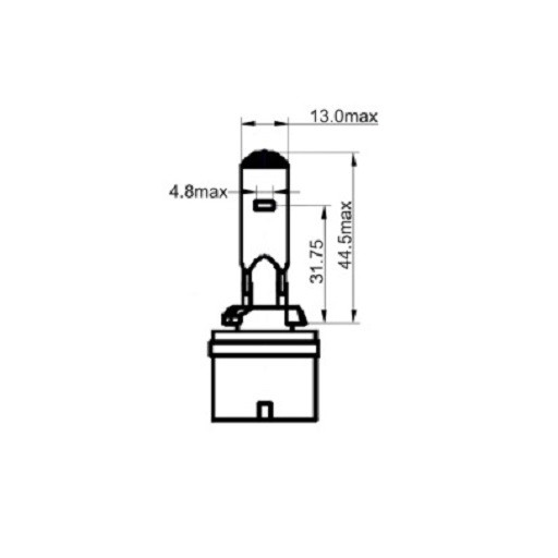 SCT 203010 Лампочка H27 W/1 White 12V 27W PG 13(10) - Зображення 1