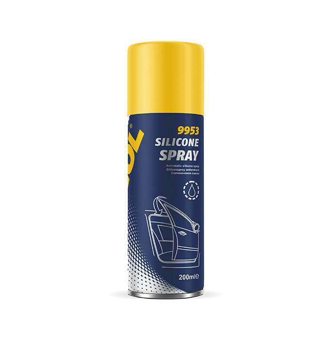 Силиконовая смазка Mannol 9953 Silicone Spray Antistatisch 200мл - Зображення 1