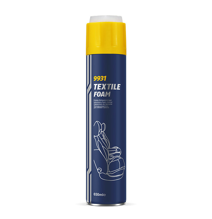 Очиститель обивки Mannol 9931 Textile foam (Polster-Schaum) аэрозоль