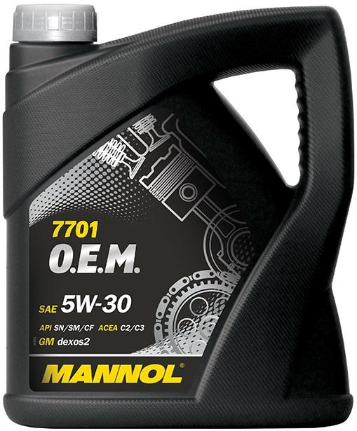 Моторное масло Mannol 7701 O.E.M for Chevrolet Opel 5w30 4л - Изображение 1