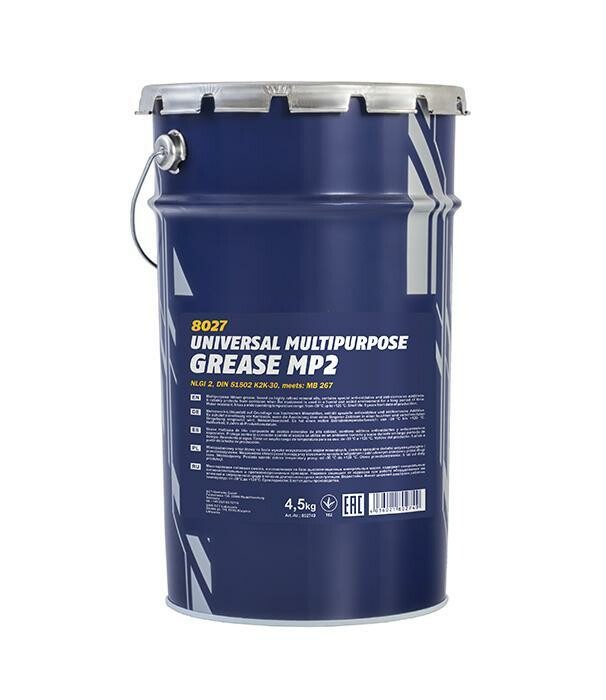 Смазка универсальная Mannol 8027 Universal Multipurpose Grease MP-2 4,5кг Б - Зображення 1