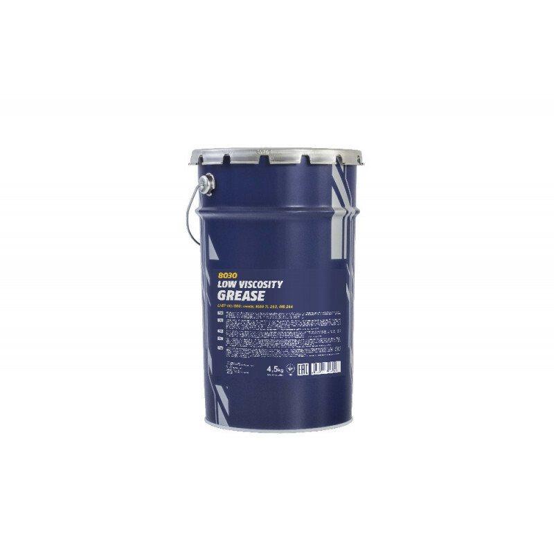 Смазка пластичная литиево-кальциевая Mannol 8030 Low Viscosity Grease Li-Ep 00/000 4,5кг Б - Зображення 1