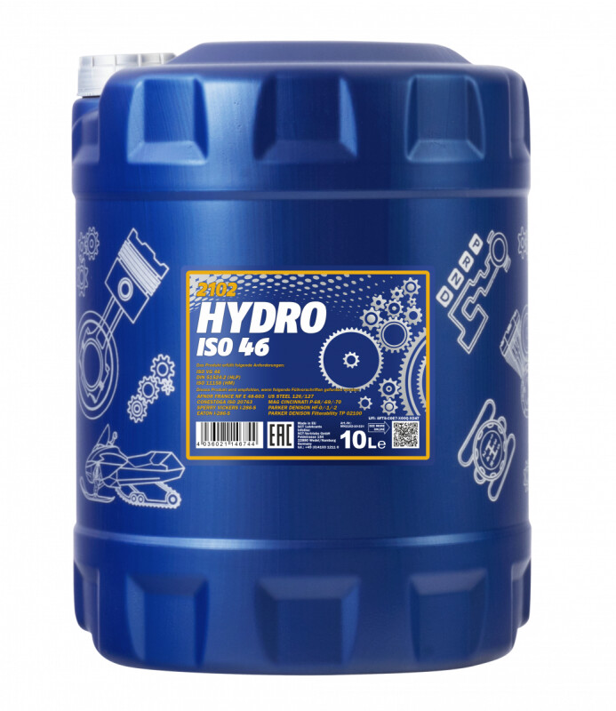 Гидравлическое масло Mannol Hydro ISO 46 10л