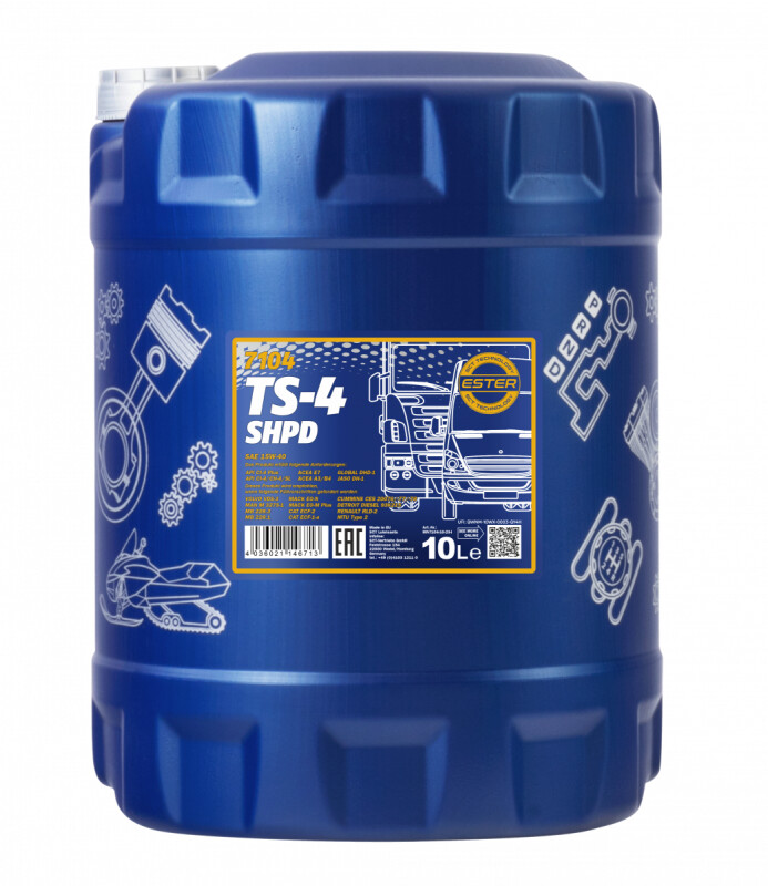 Моторное масло Mannol TS-4 Truck Special Extra 15w40 10л SHPD