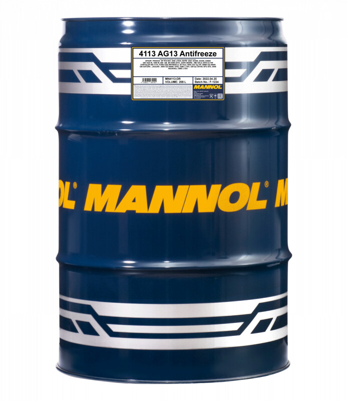 Охлаждающая жидкость Mannol Antifreeze AG13 Hightec зеленый 208л