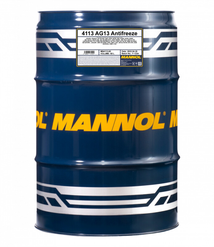 Антифриз-концентрат Mannol Antifreeze AG13 Hightec зеленый 60л