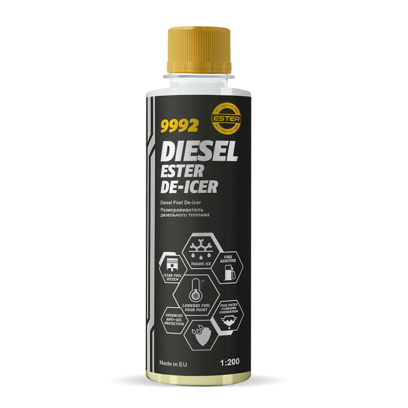 Размораживатель д/диз.топлива Mannol 9992 Diesel Ester De-Icer 0.25 л - Зображення 1