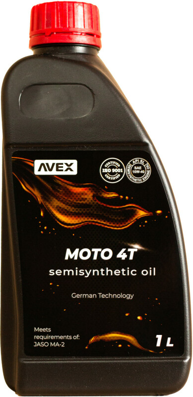 Моторное масло Avex MOTO 4T S Synth API SL 1л
