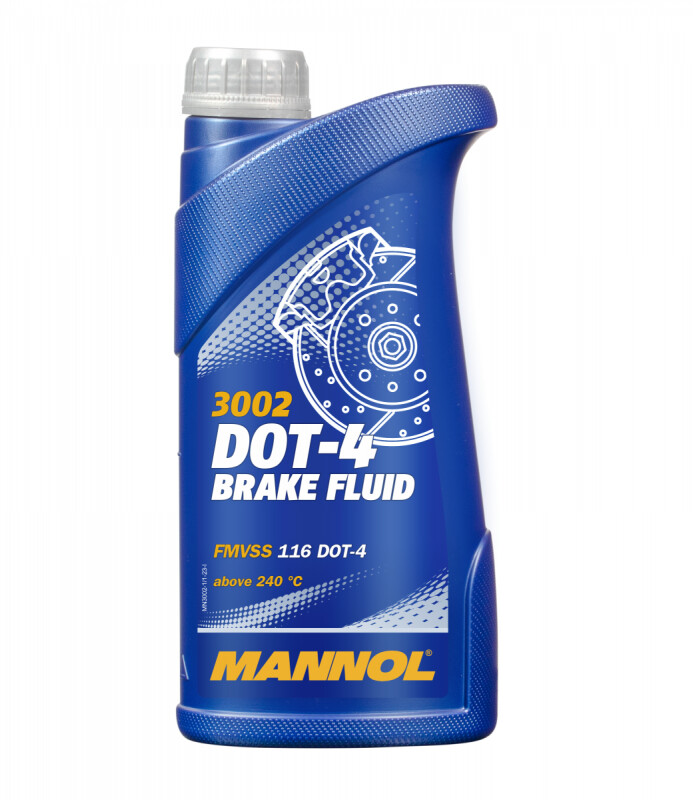 Тормозная жидкость Mannol 3002 DOT 4 1л - Зображення 1