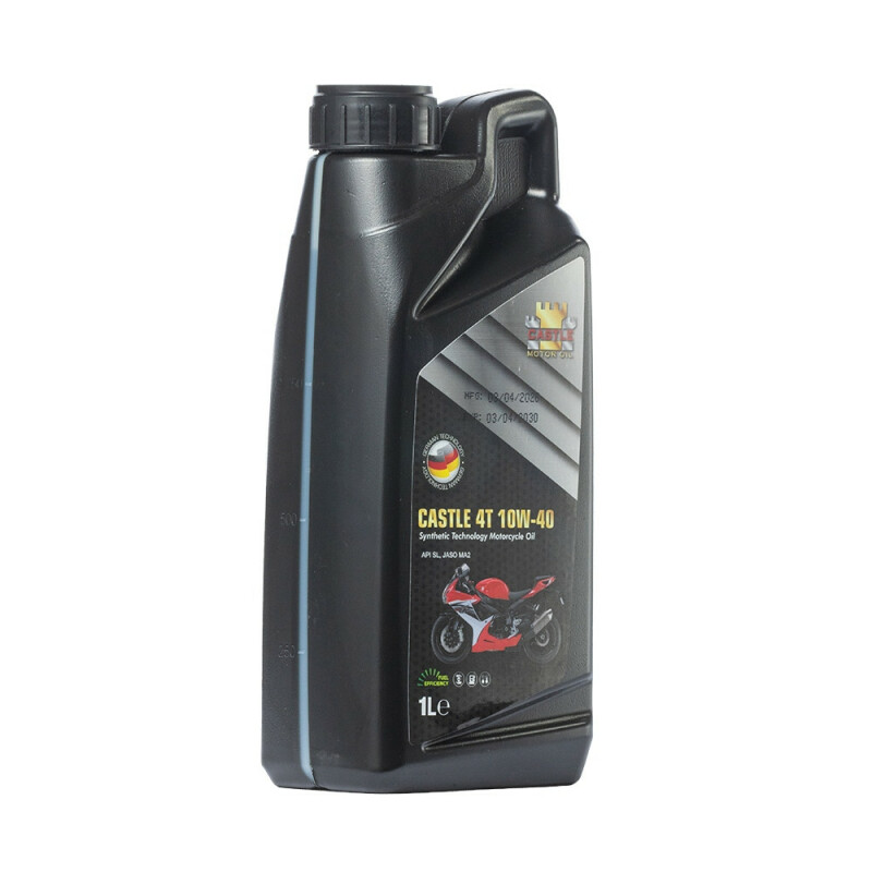 Моторное масло CASTLE 4T 10W40 MOTORCYCLE OILS 1л API TA - Изображение 1
