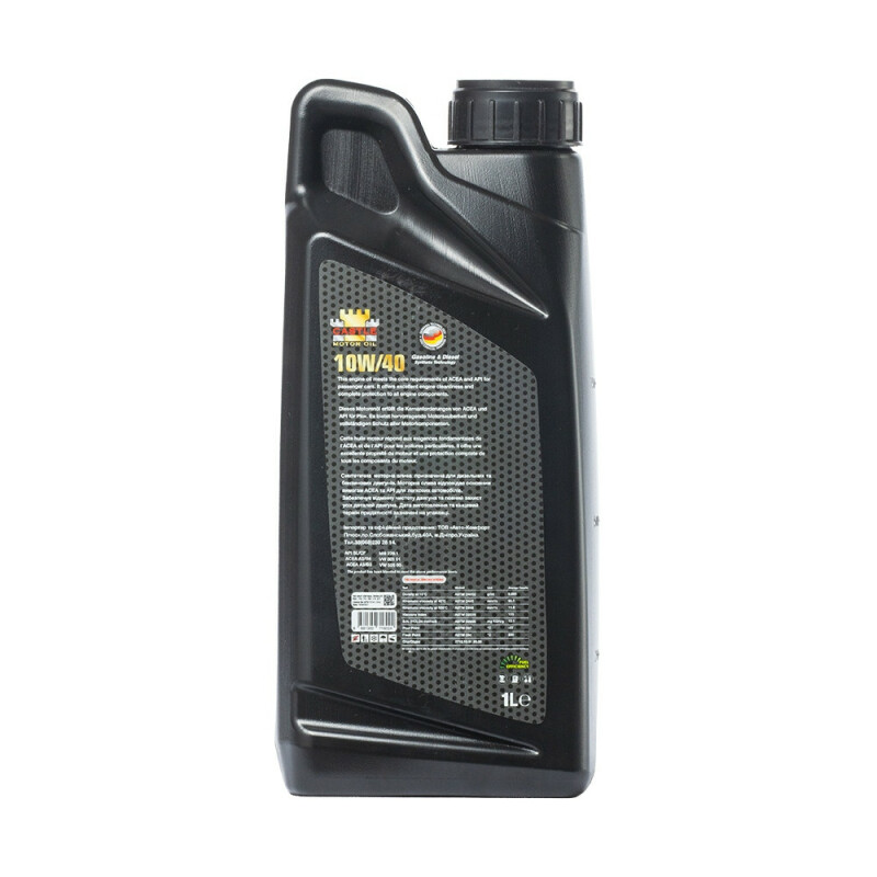Моторное масло CASTLE MOTOR OILS 10W40 1л API SL/CF-4 - Изображение 2