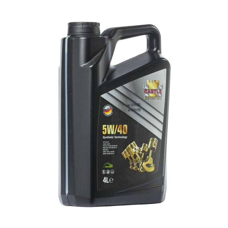 Моторное масло CASTLE MOTOR OILS 5W40 4л API SL/CF-4 - Изображение 1