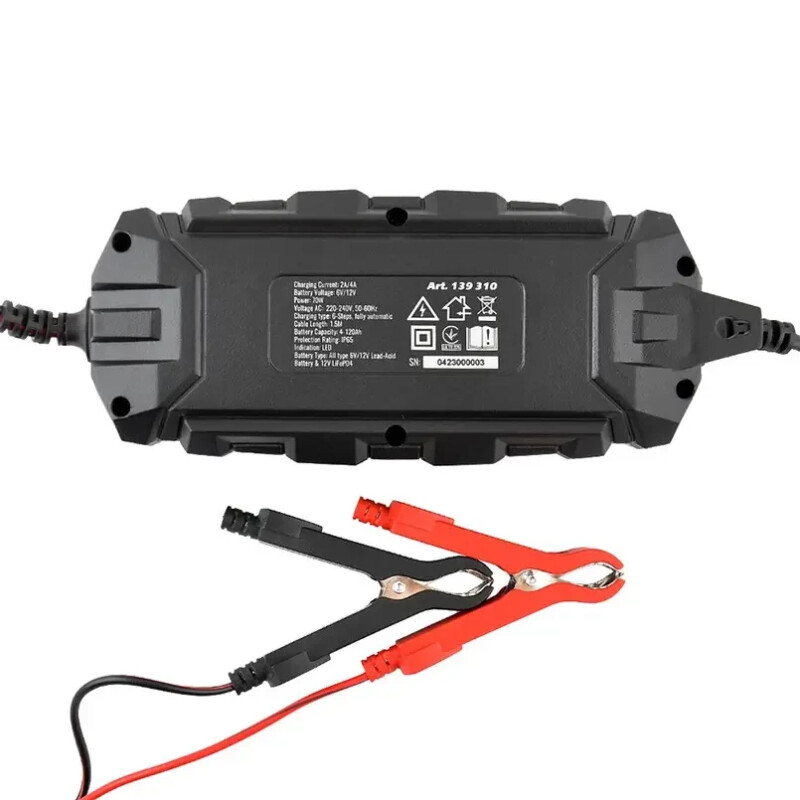 Зарядное устройство АКБ импульсное Winso PRO 8LEDs 6/12В АКБ до 120А, ток зарядки 4А, 70Вт, LED индикация - Зображення 2