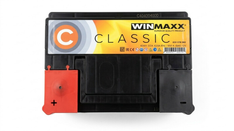 Аккумулятор Winmaxx (MonBat) Classic 63A +лев (1) L2 (620 пуск) - Изображение 1