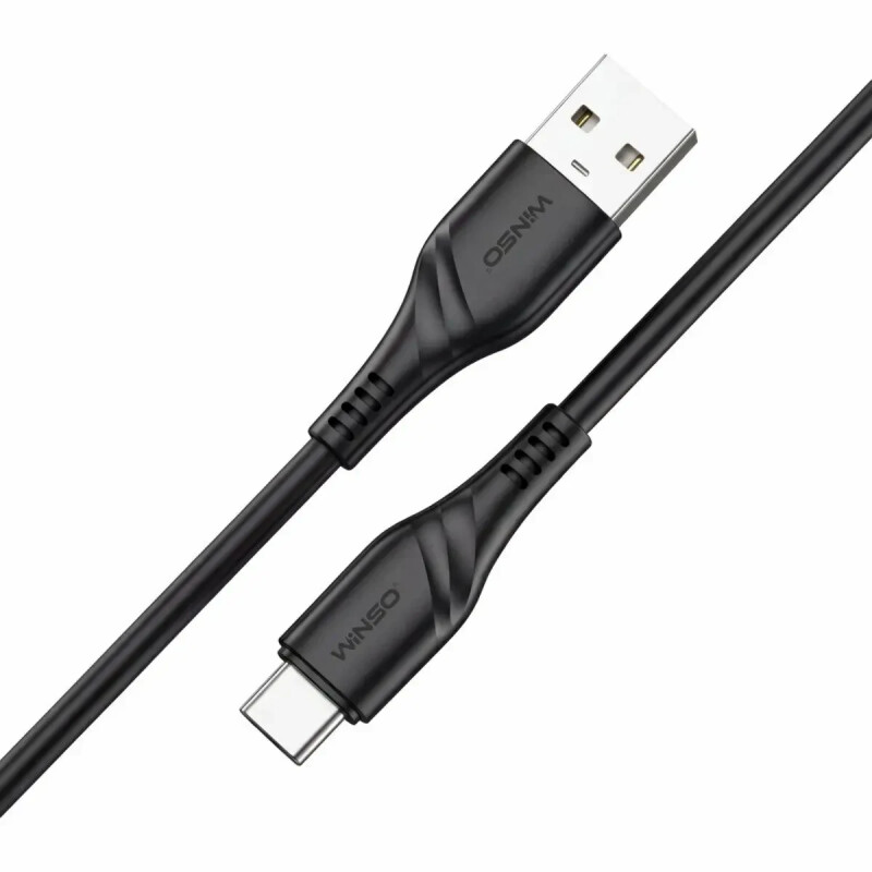 Кабель Winso Pro USB to Type-C 2м, PVC, черный, ZIP 221203B (200) - Зображення 3