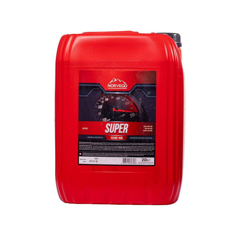 Моторное масло NORVEGO SUPER 15W40 20л SG/CD NEW