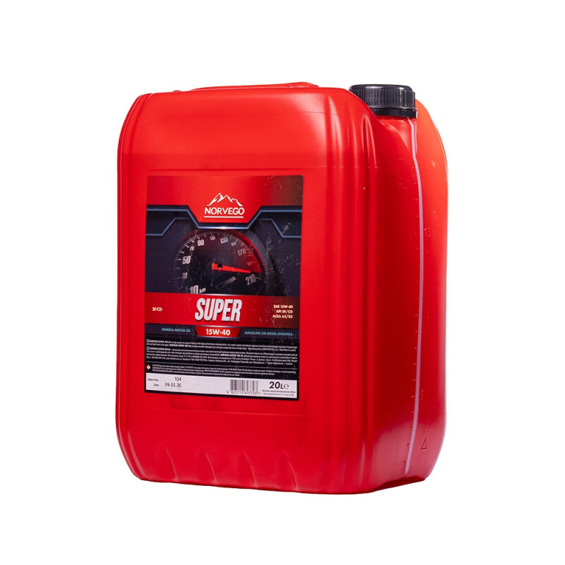 Моторное масло NORVEGO SUPER 15W40 20л SG/CD NEW - Изображение 1