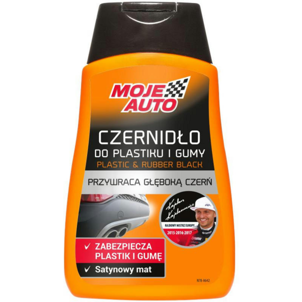Средство для чернения резины и пластика Moje Auto Plastic & Rubber Black 250 мл 19-644 (24)