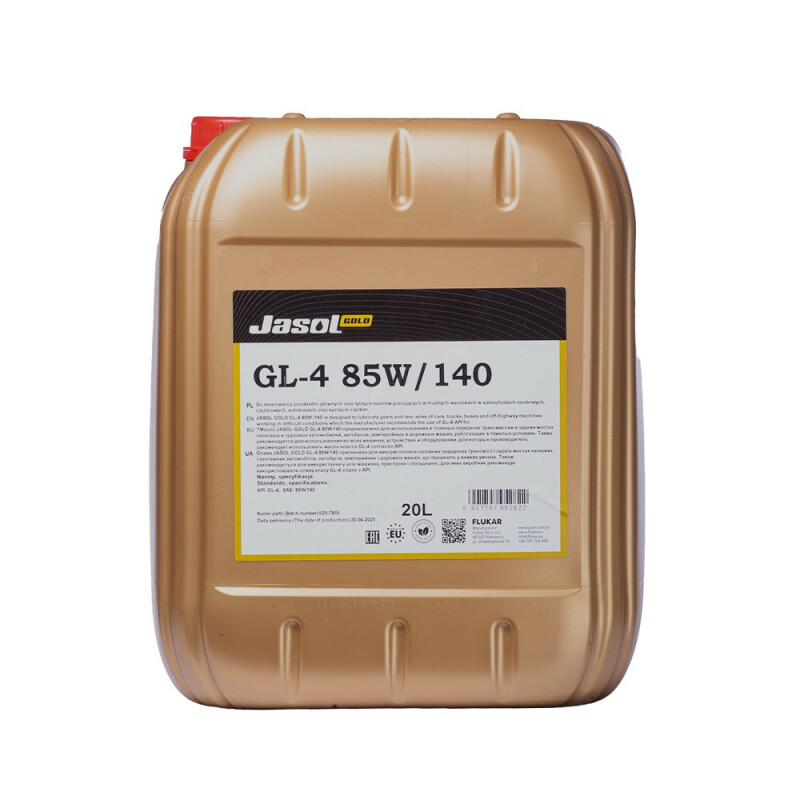 Трансмиционное масло JASOL GOLD GL-4 85w140 20л