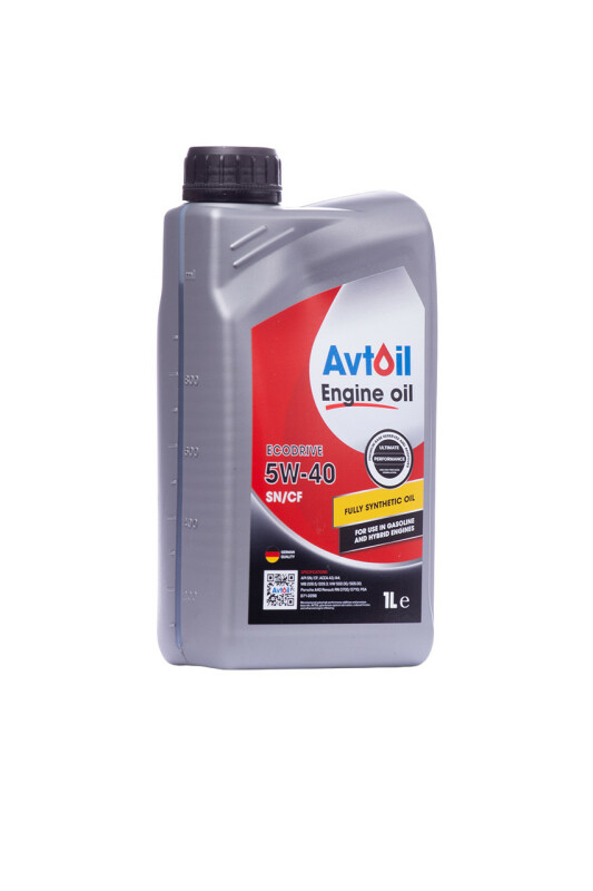 Синтетическое моторное масло Avtoil EcoDrive 5W-40 SN/CF (1 л)