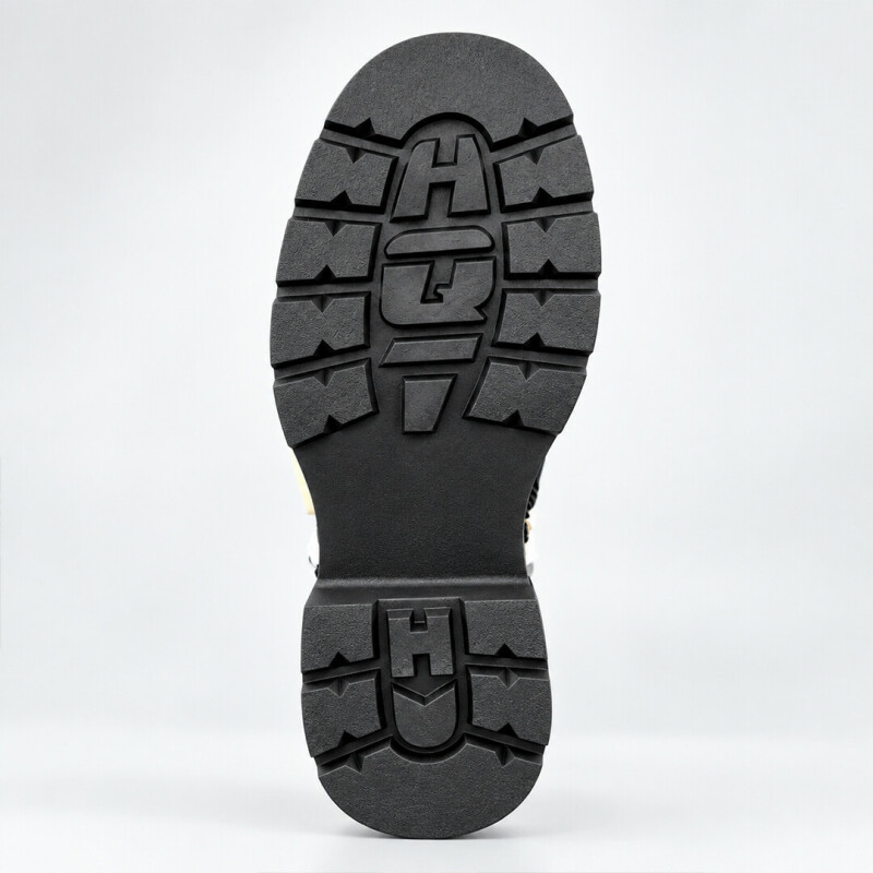Черевики жіночі натуральна шкіра на еко хутрі 597372 Чорні - Зображення 6