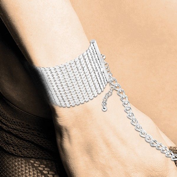 Браслети-наручники Bijoux Indiscrets срібні, OS - Изображение 2