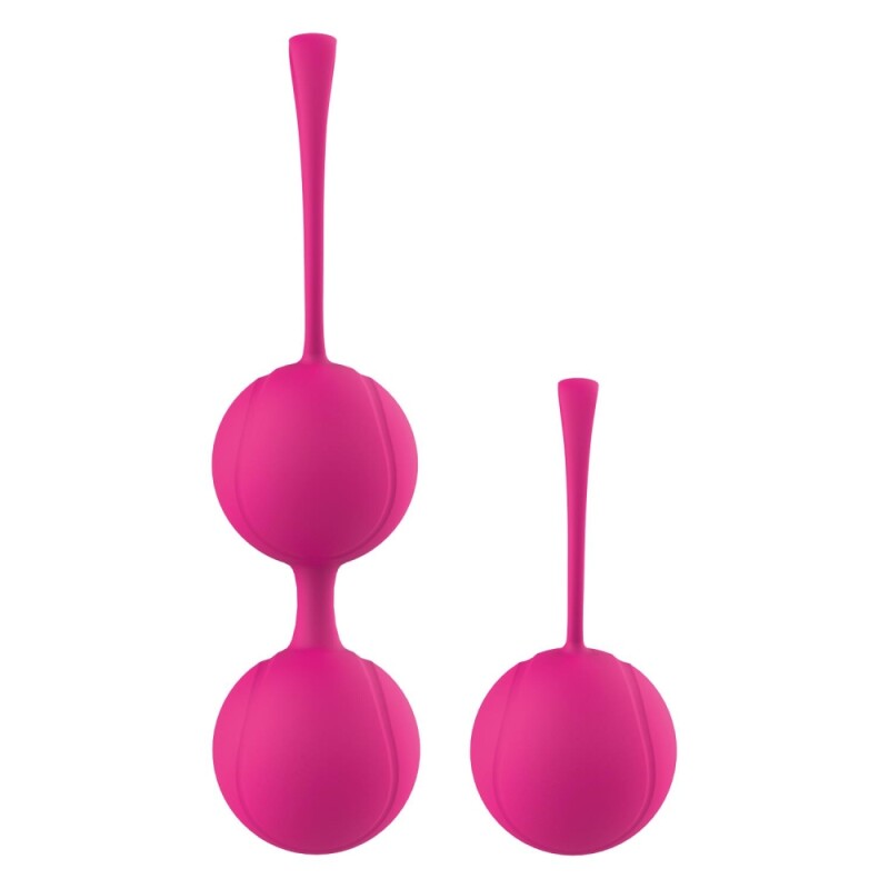Вагінальні кульки Dream Toys Duo Ball Set силіконові, рожеві, 2 шт