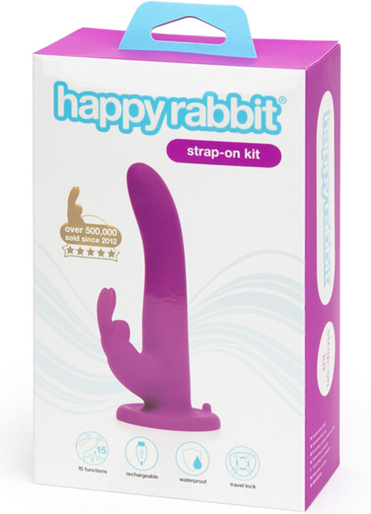 Вібрострапон кролик з трусиками Happy Rabbit 17.8 см діаметр-3,2 см. - Зображення 4