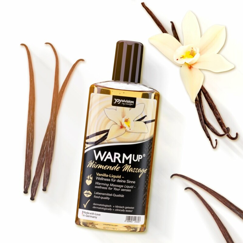 Їстівна масажна олія з розігріваючим ефектом WARMup Vanilla, 150 мл - Изображение 1
