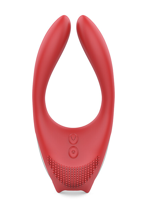 Вібратор для пар Dream Toys Red Revolution з пультом, червоний, 12 х 5.3 см - Изображение 5