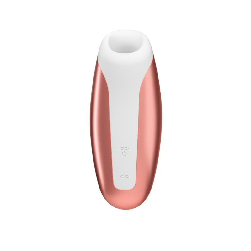 Вакуумний стимулятор клітора Satisfyer Love Breeze мідний, 9.8 х 4 см - Зображення 2