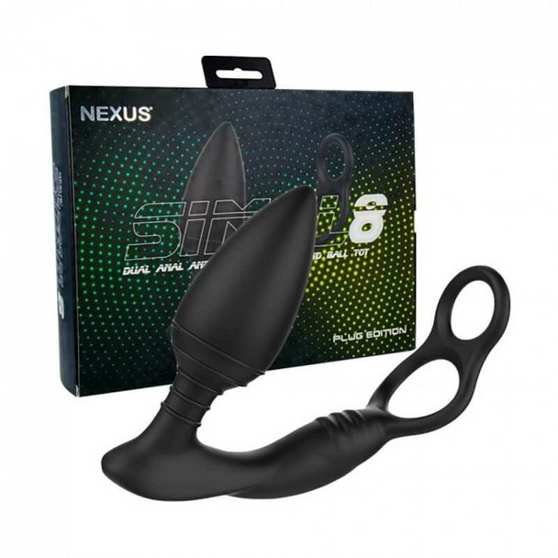 Анальна вібропробка Nexus SIMUL8 Plug Edition з подвійним ерекційним кільцем