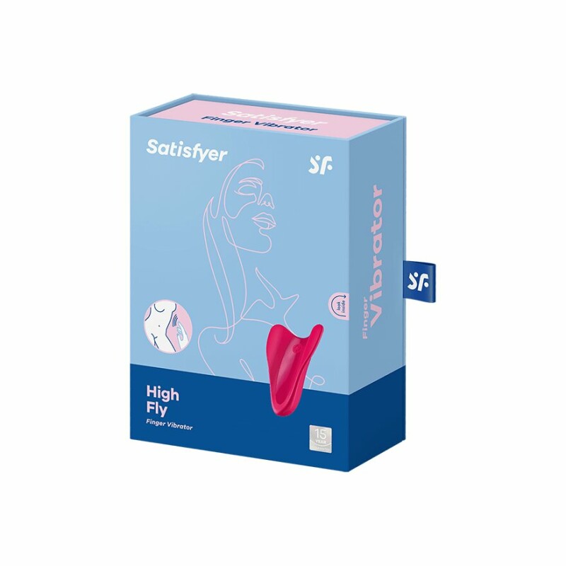 Вібратор на палець Satisfyer High Fly з крилами, рожевий, 6.8 х 5 см - Зображення 1
