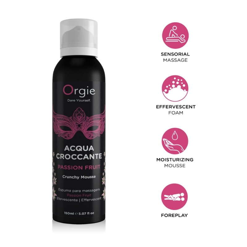 Пінка для масажу Orgie Acqua Croсcante з ароматом маракуйї, 150 мл