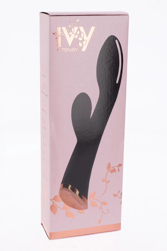 Вібратор-кролик TOY JOY чорний, 20 х 3.2 см - Зображення 1