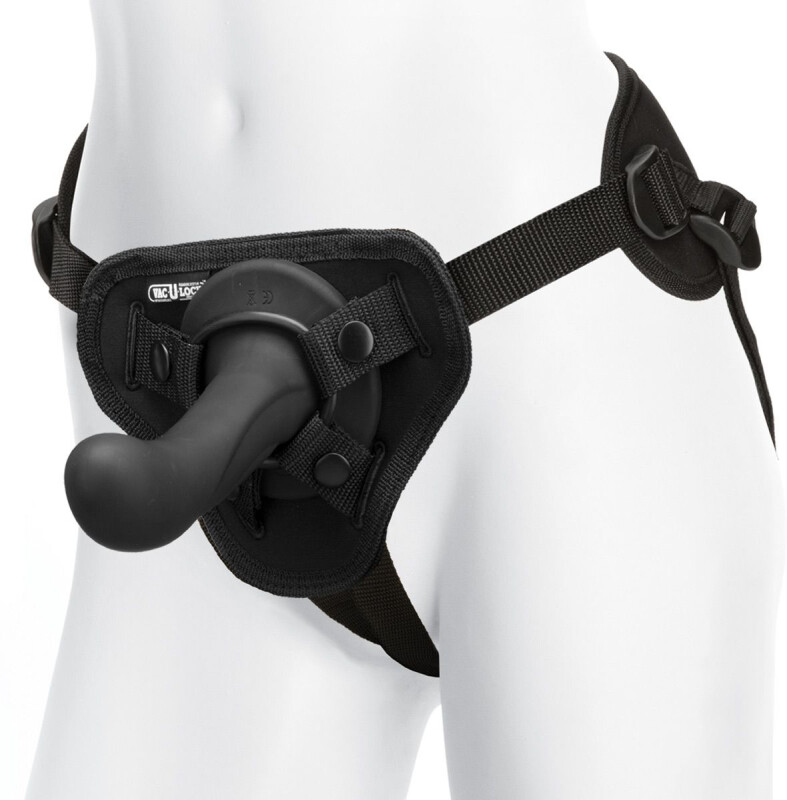 Страпон з вібруючим адаптером G-Spot Vibrating Pleasure Set з дистанційним пультом, чорний, 16.5 х 3.8 см - Зображення 2