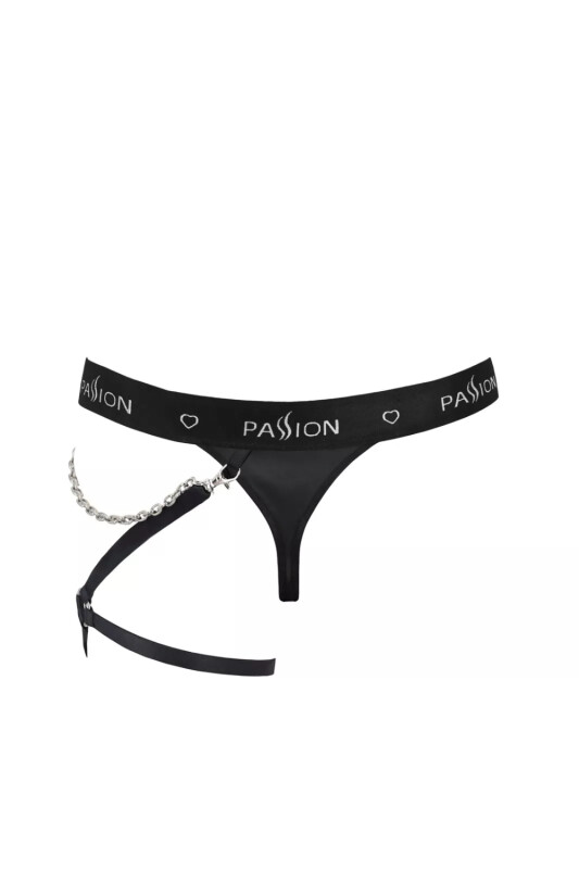 Сексуальні стрінги Passion Men Bill, XXL/XXXL, з декором на стегно, чорні - Зображення 3