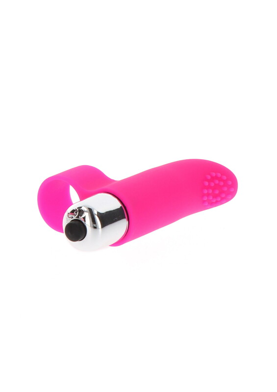 Вібратор на палець Tickle Pleaser рожевий, 8 х 2 см - Зображення 2